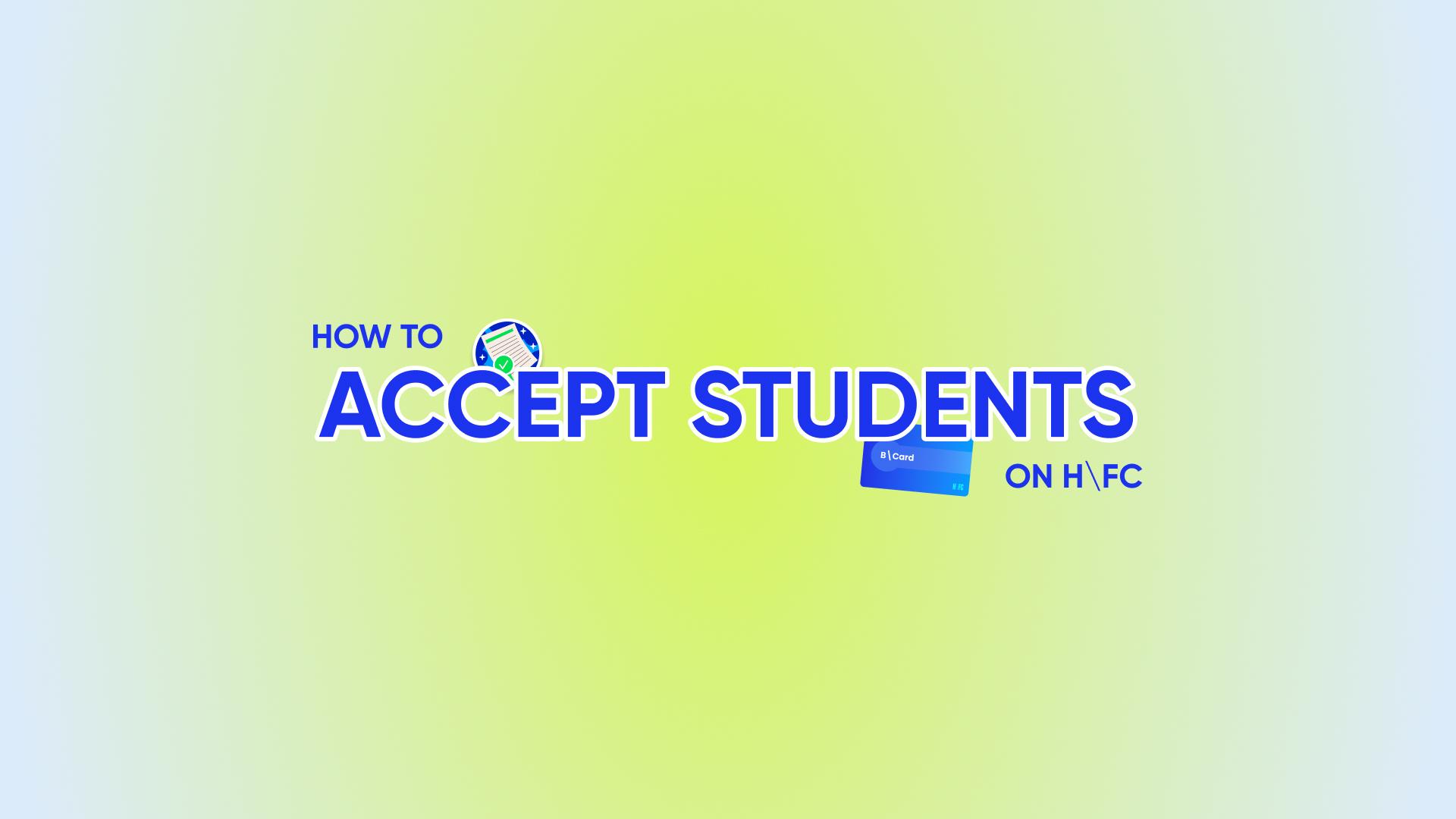 Accepting Candidates on 
Home From College 