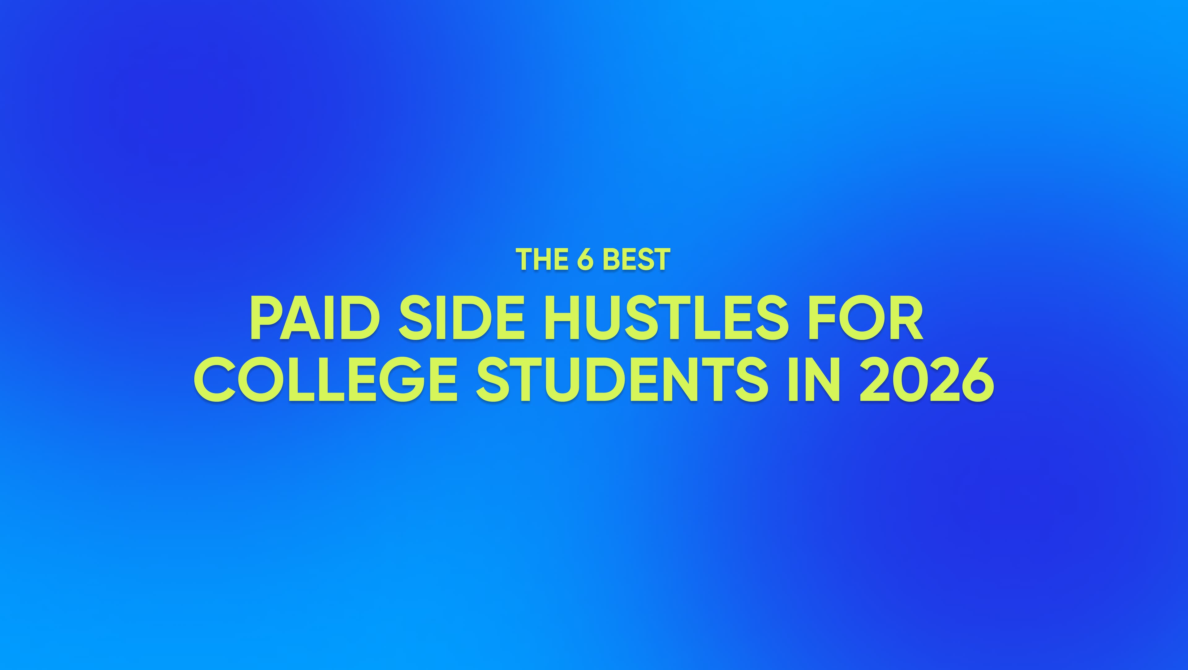 paid side hustles
