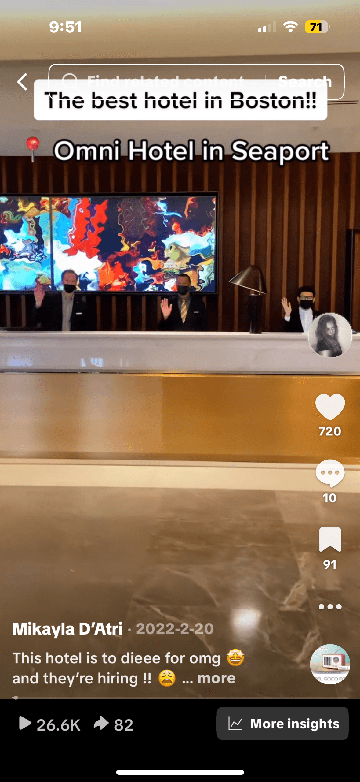 TikTok - Omni Hotel Collaboration
