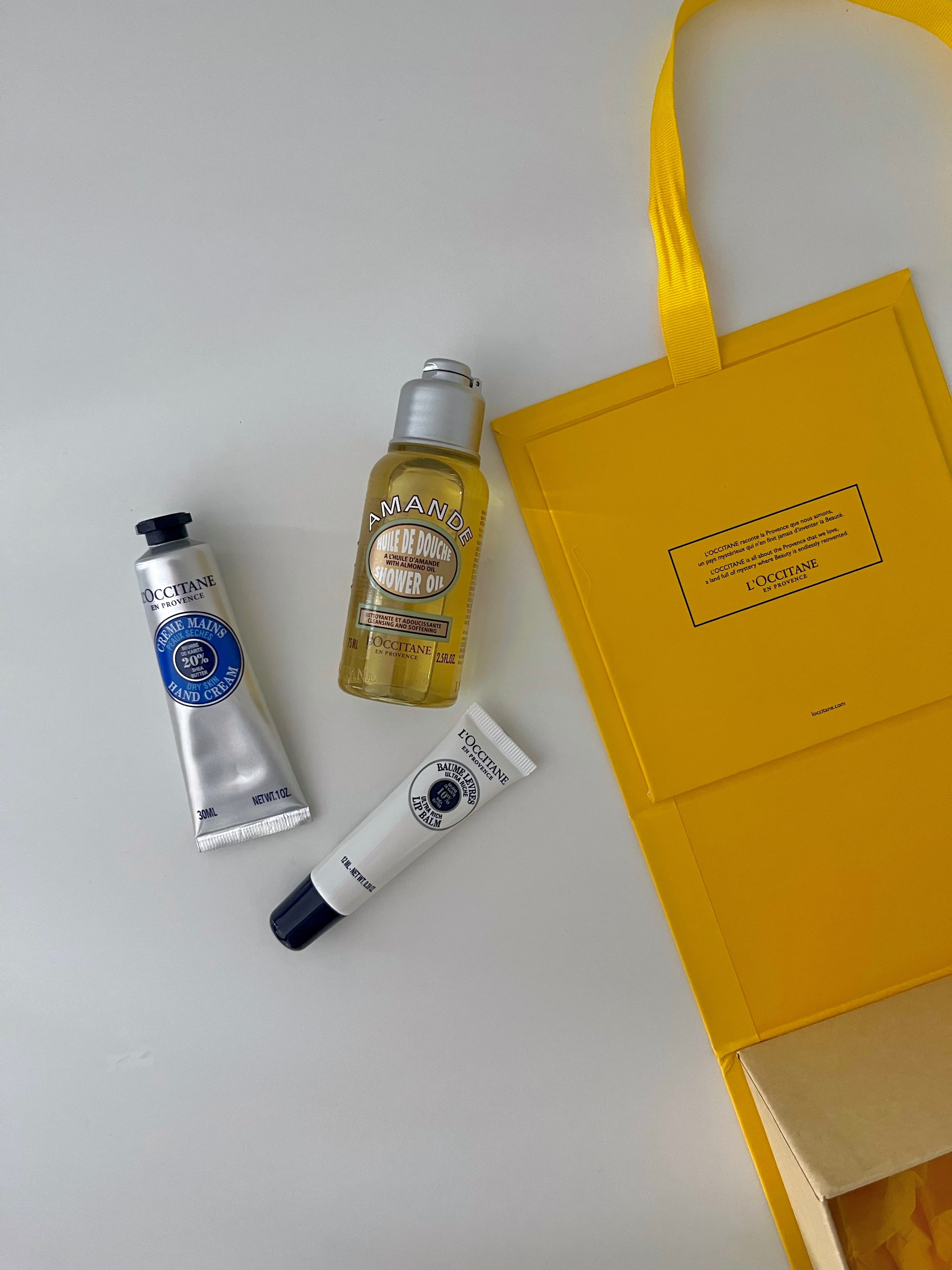 Unboxing L'Occitane products!