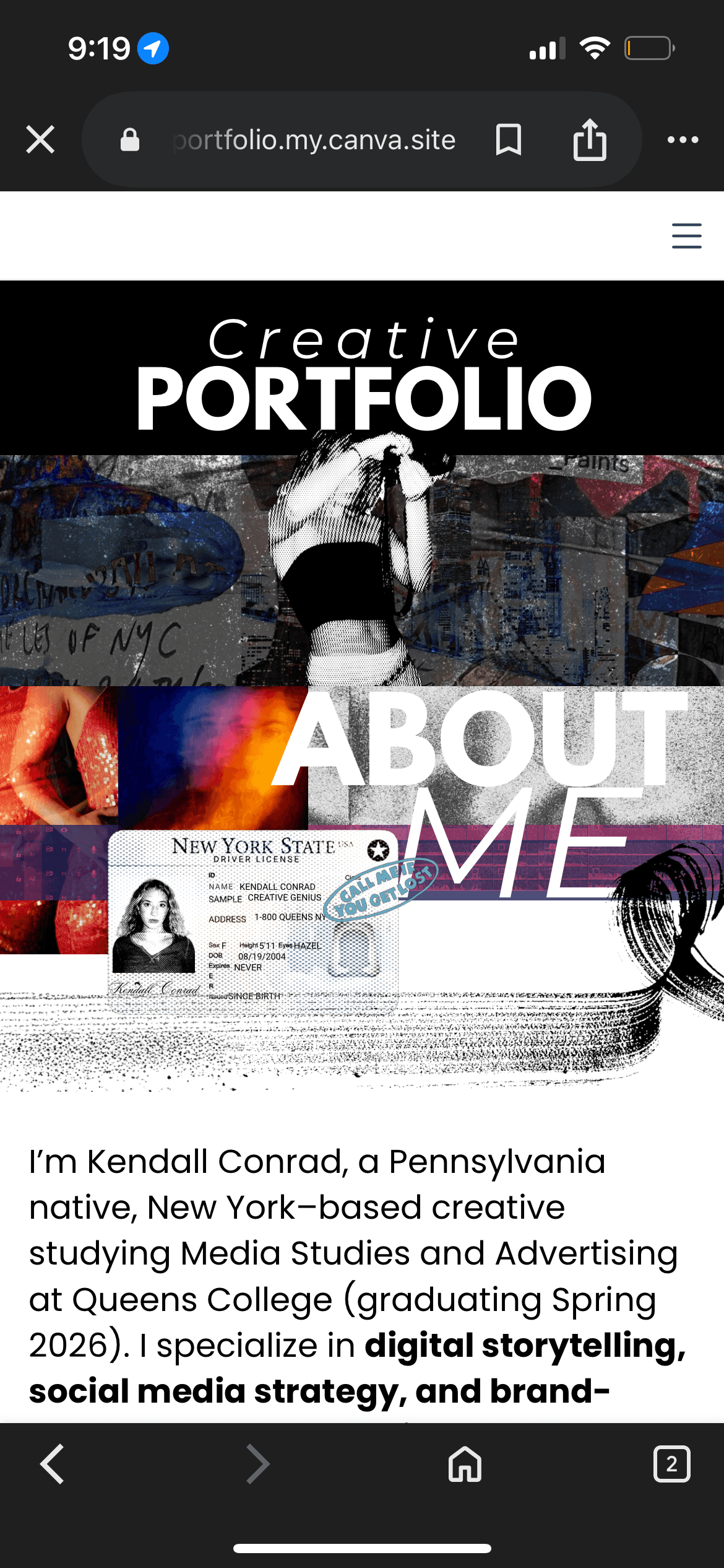 kendallconradportfoliomycanvasite