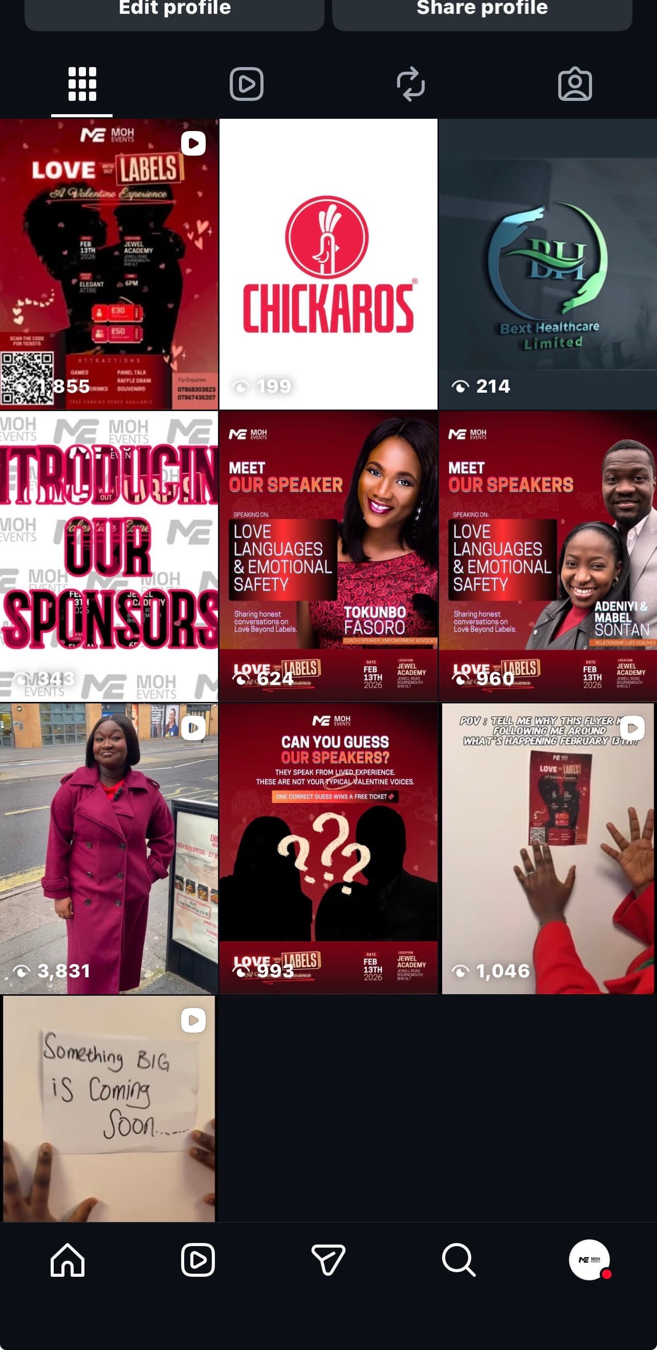 Ev3ntsbymoh - Social Media Manager 