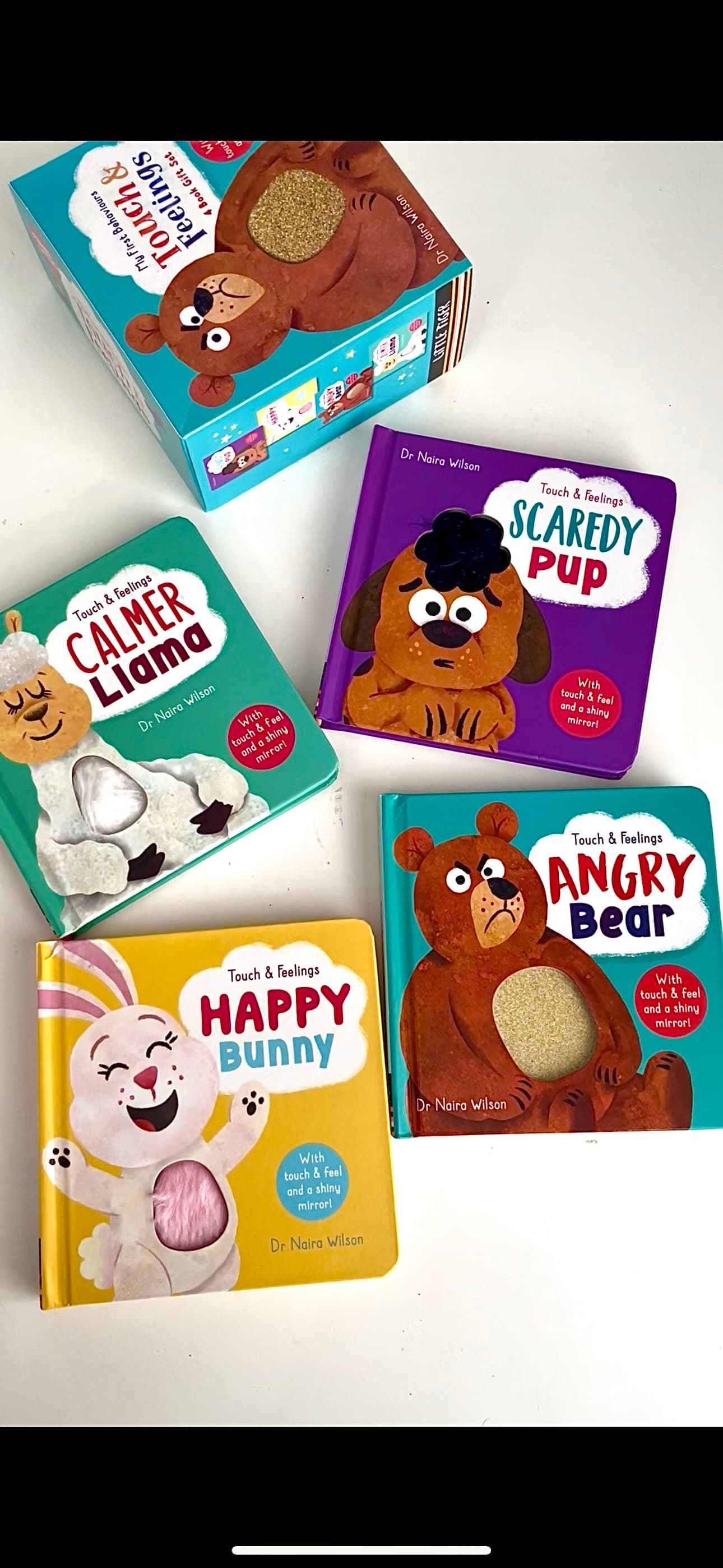 Kids touch and feelings books