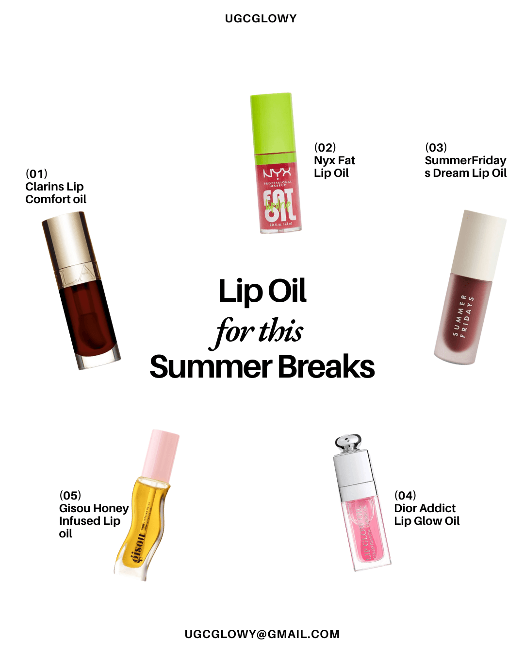 Lip Oils for This Summer Break