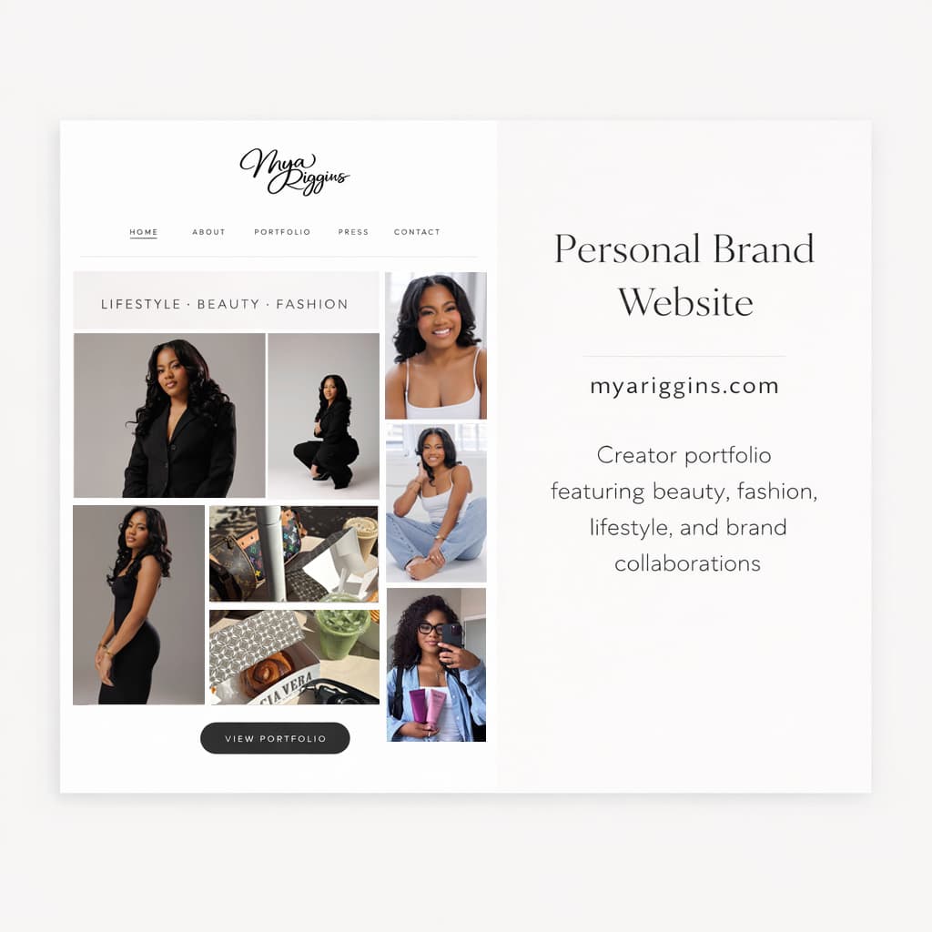 Personal Brand Website | Creator Portfolio