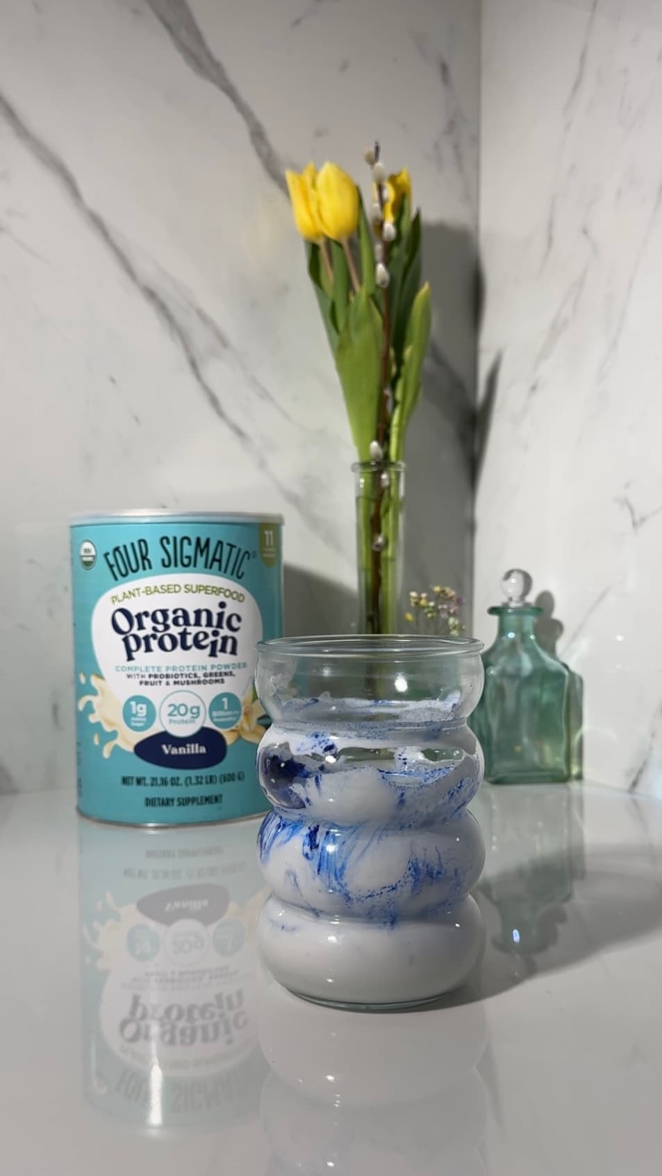 Four Sigmatic plant based protein smoothie