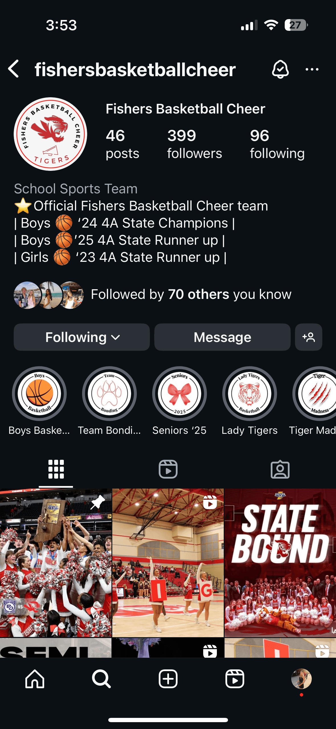 Social Media Manager for FHS Cheer 