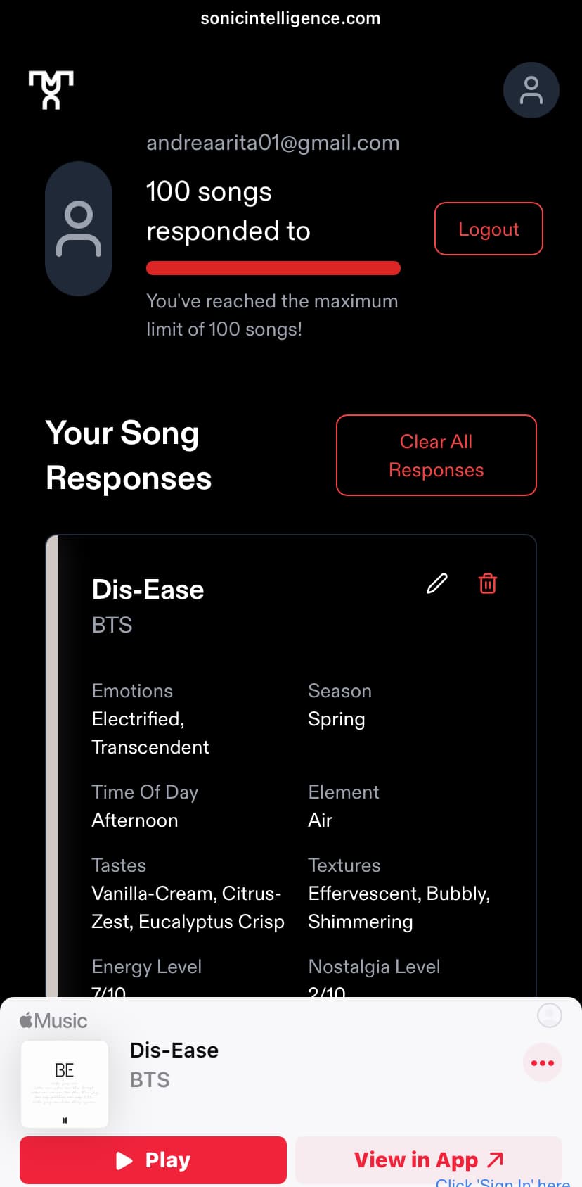 100 Song Reviews - Andrea Arita