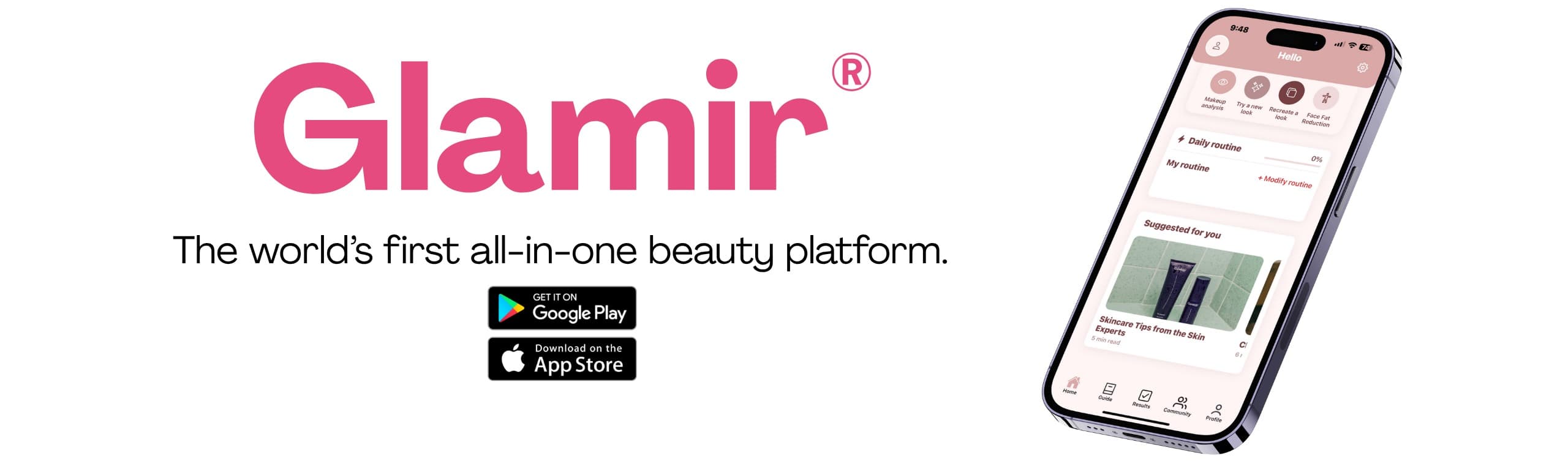 Glamir App background