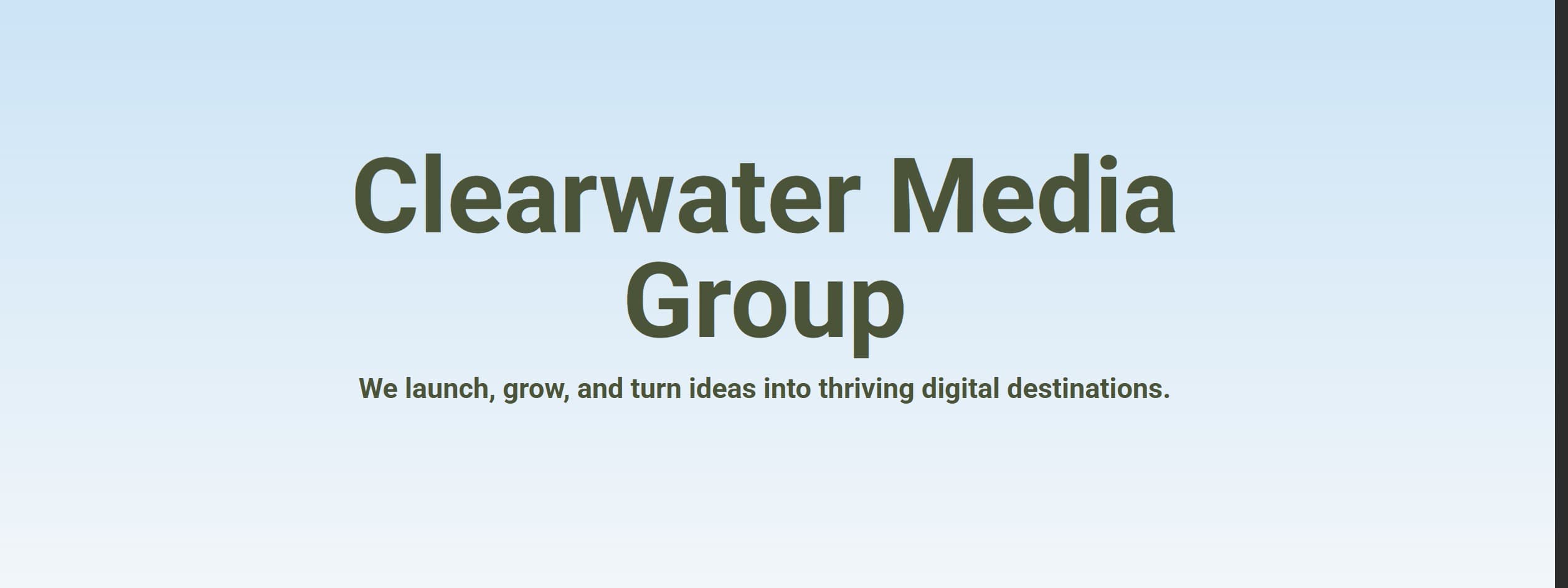Clearwater Media background