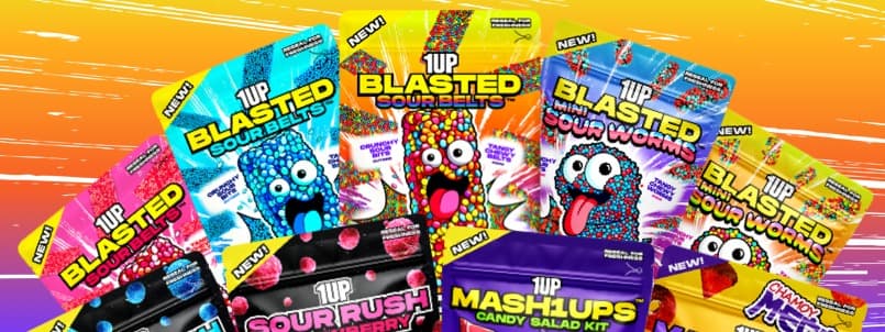 1UP Candy background