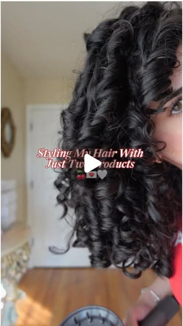 Styling my hair with just two products