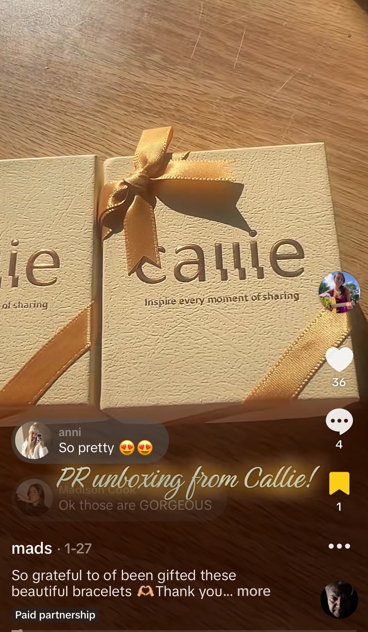 PR Unboxingreview from Callie gifts