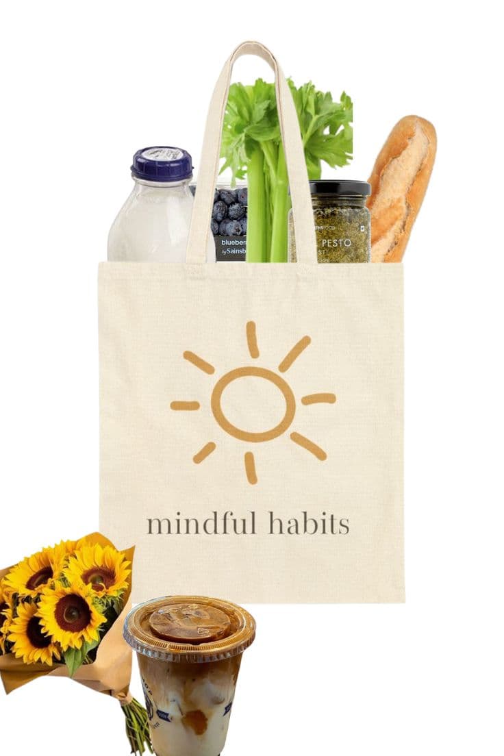 Mindful Habits Tote Bag Calm Conscious Everyday Style in 2025
