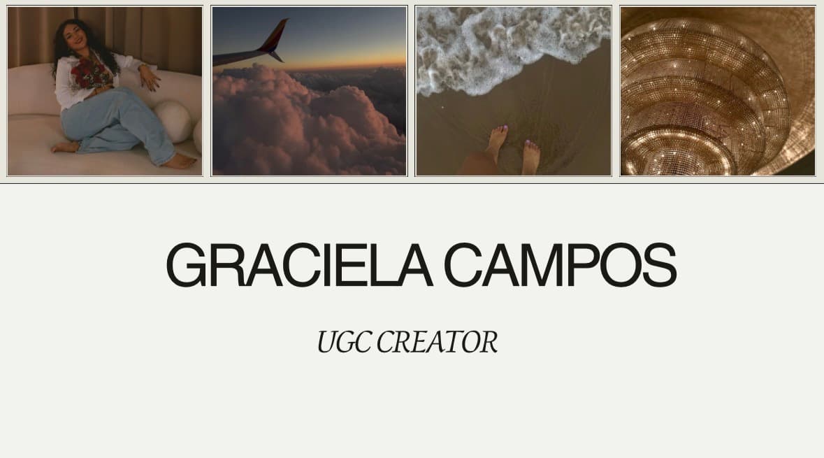 Graciela UGC Portfolio