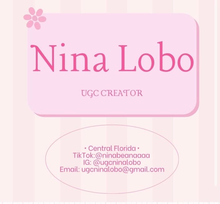 UGC Nina Lobo Portfolio