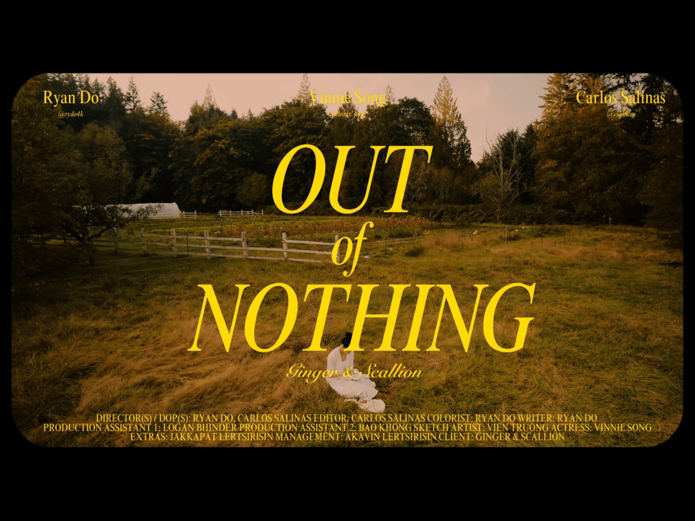 Ginger & Scallion Short Film AD: Out of Nothing