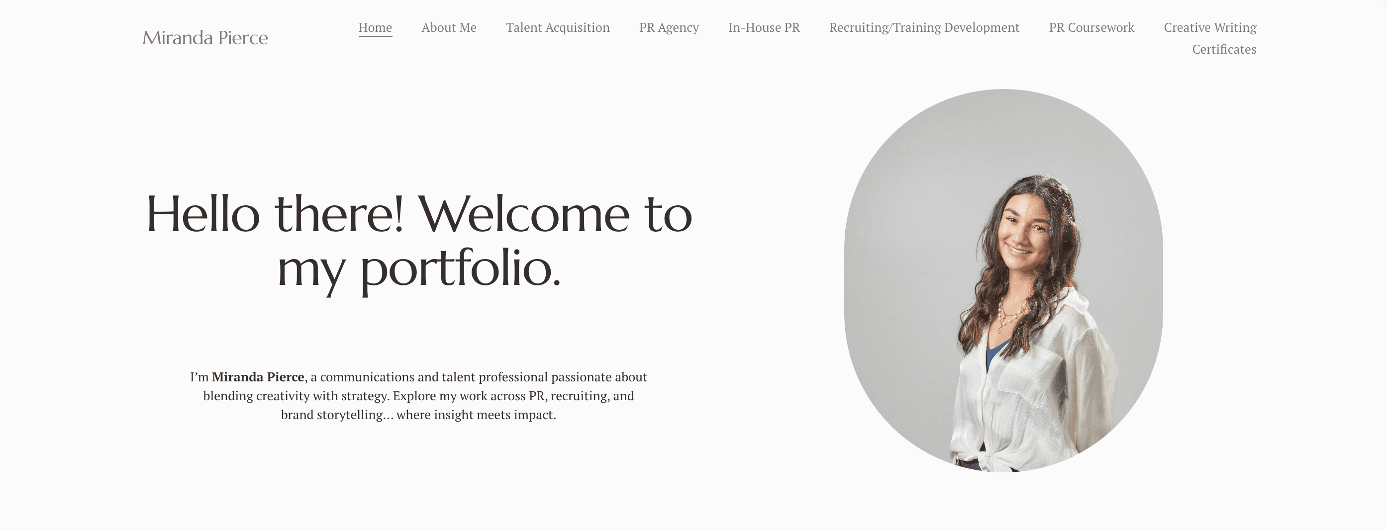 Professional Work/Internship Portfolio