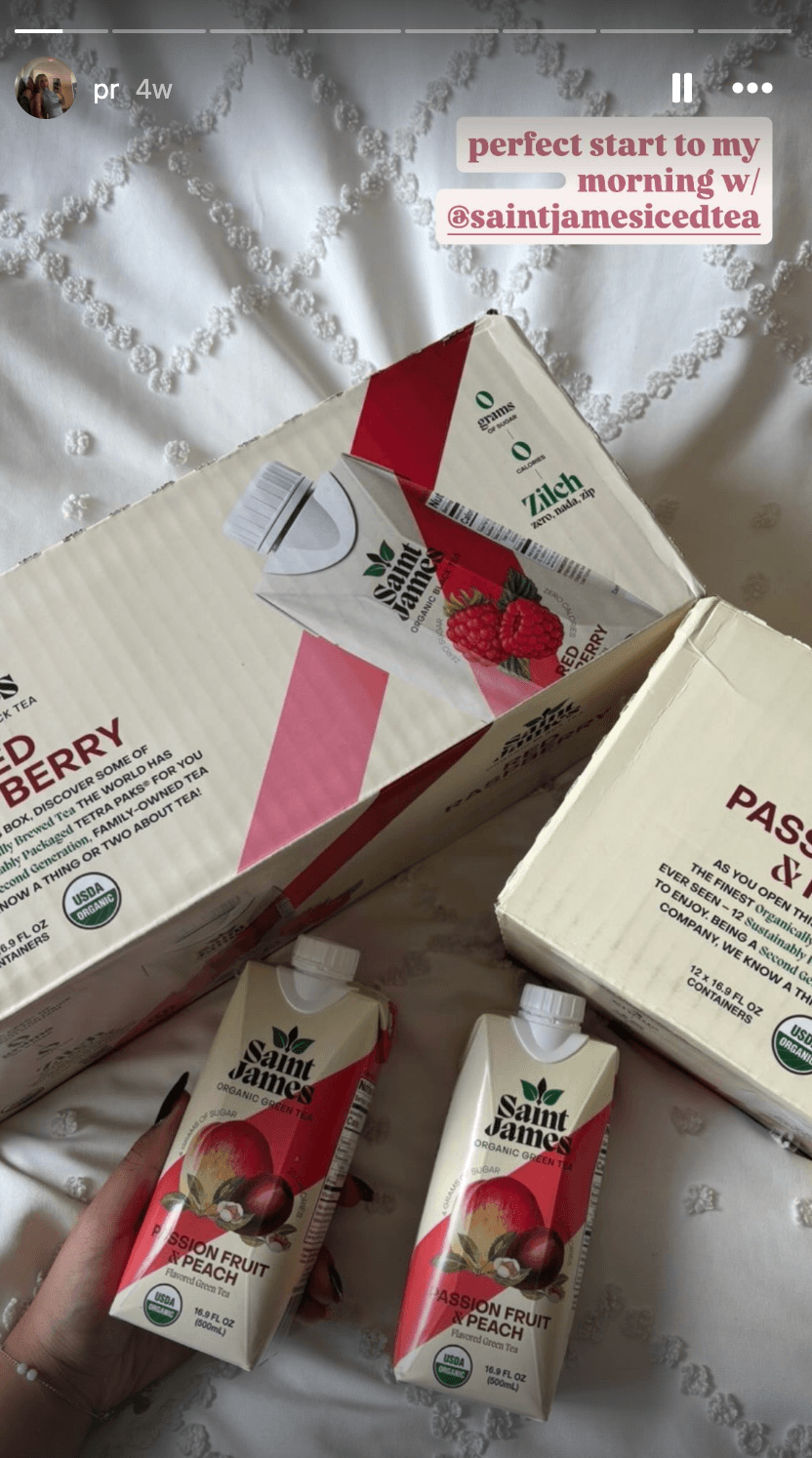 Instagram: Saint James Iced Tea PR