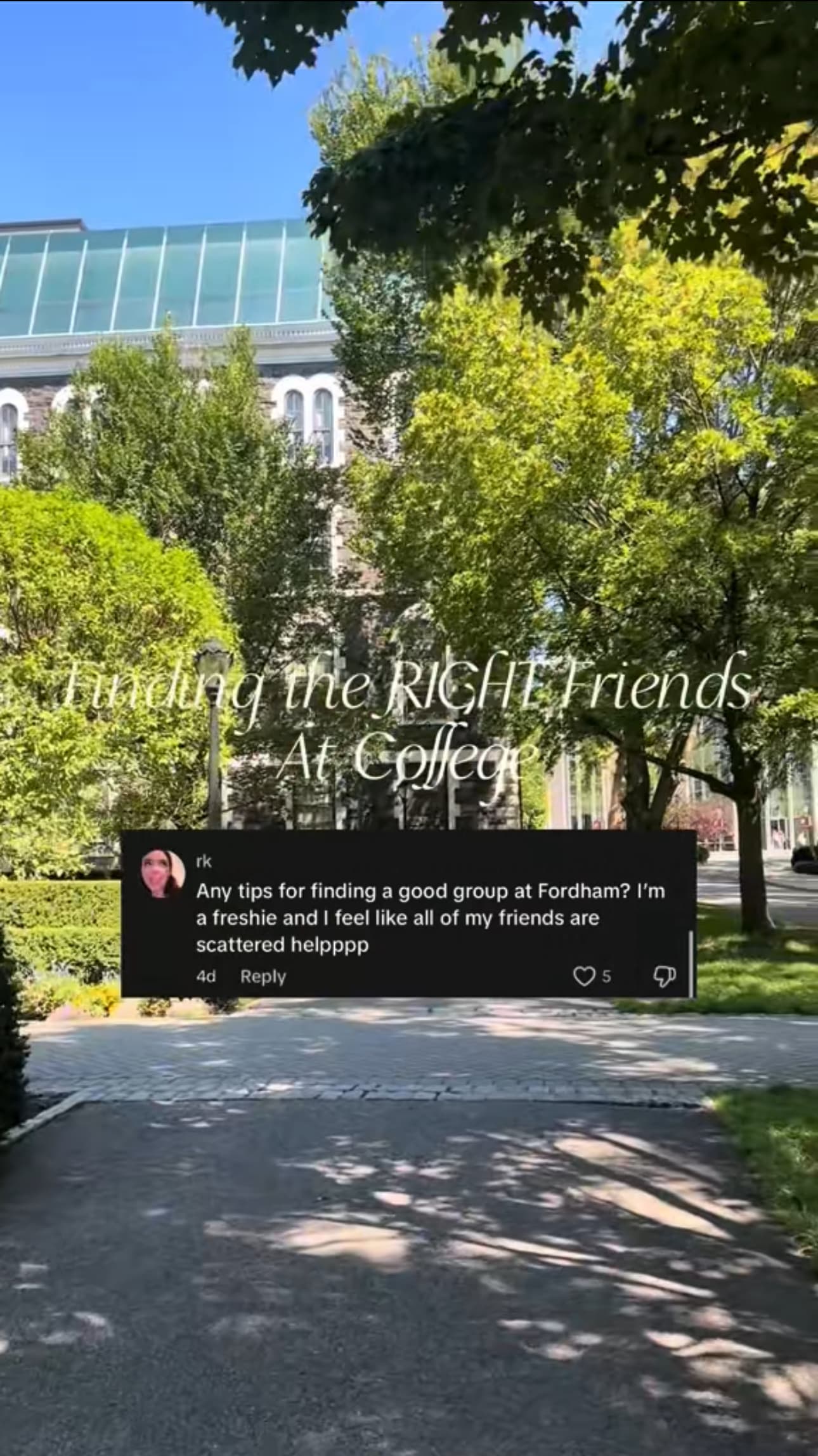 Finding the RIGHT Friends at College