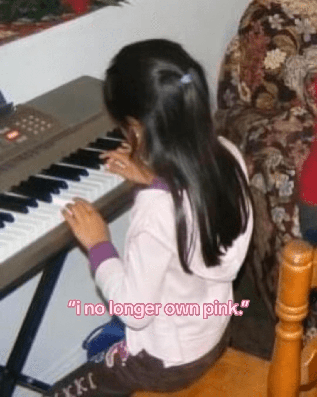 "i no longer own pink"