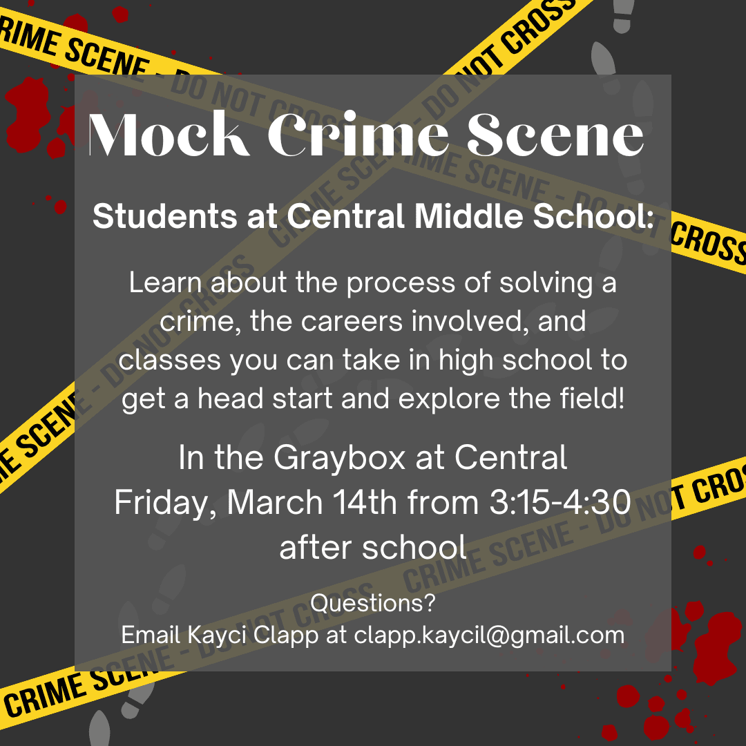 Mock Crime Scene Promo Post