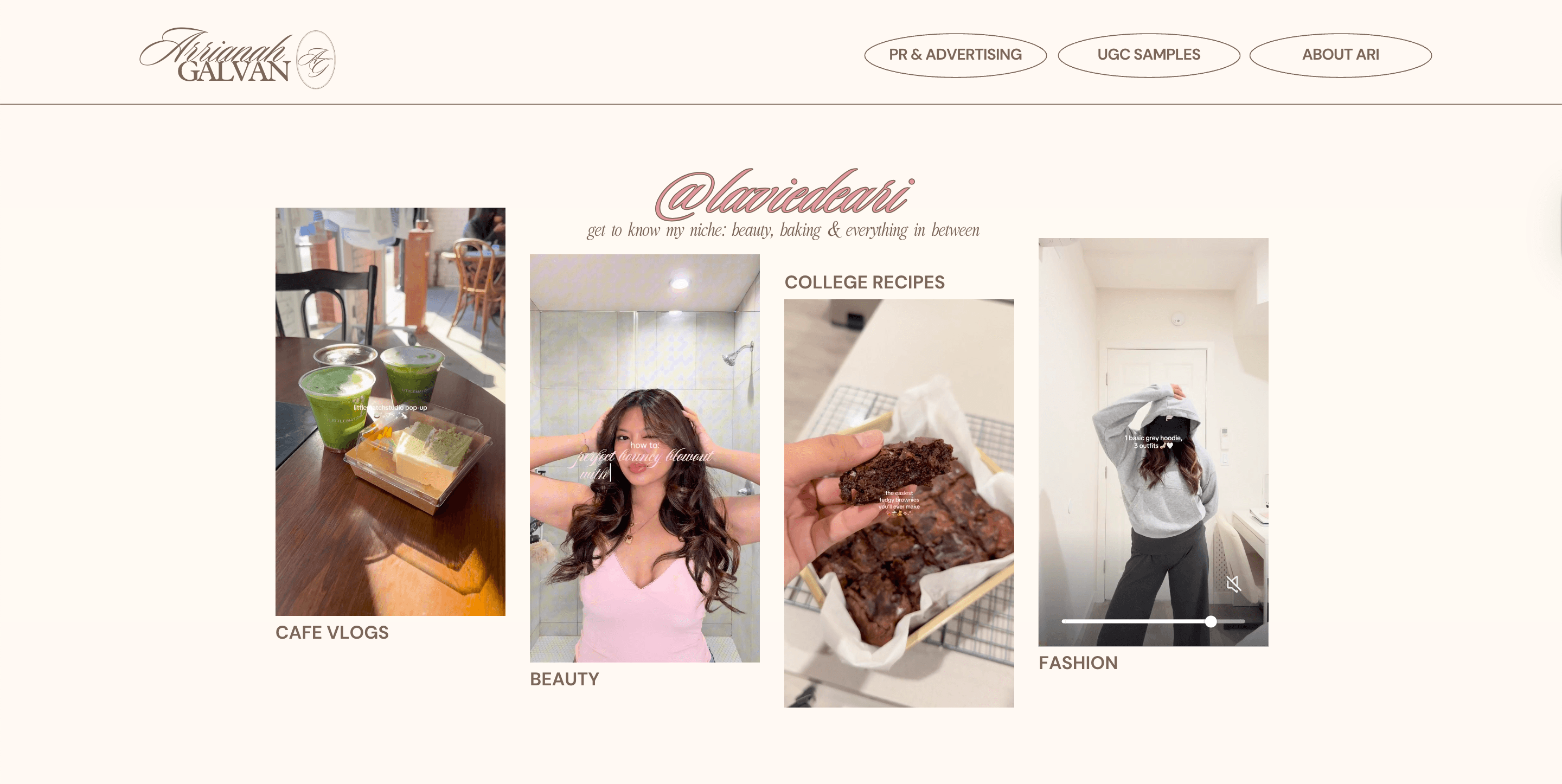 Arrianah Galvan Portfolio