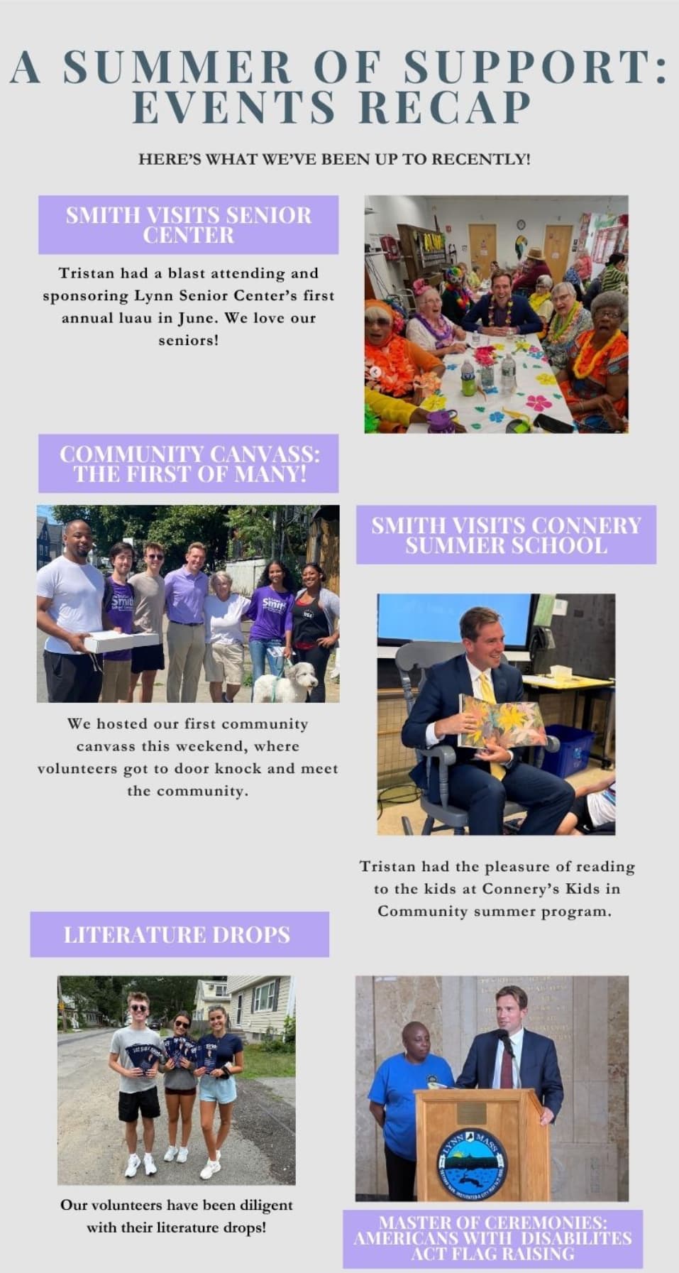 Campaign Newsletter Section: Events Recap