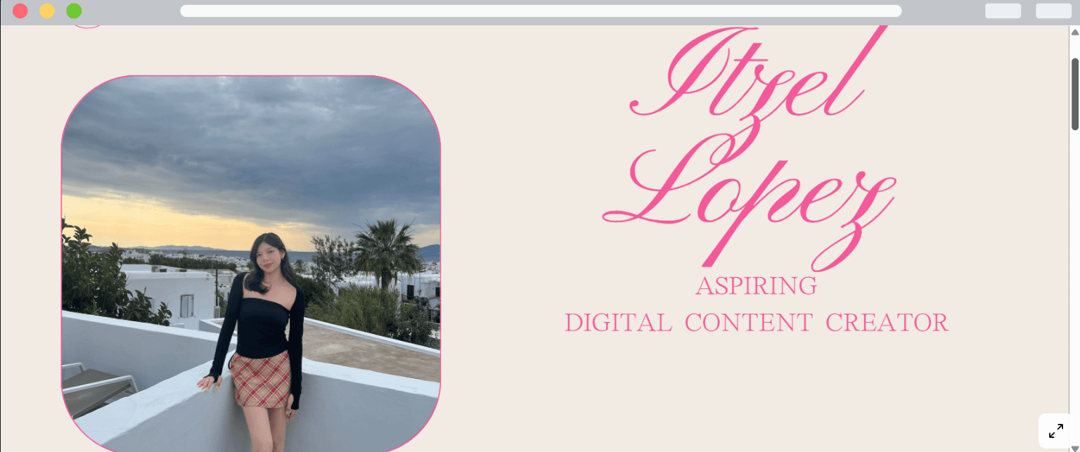 Welcome to My Portfolia via Canva!