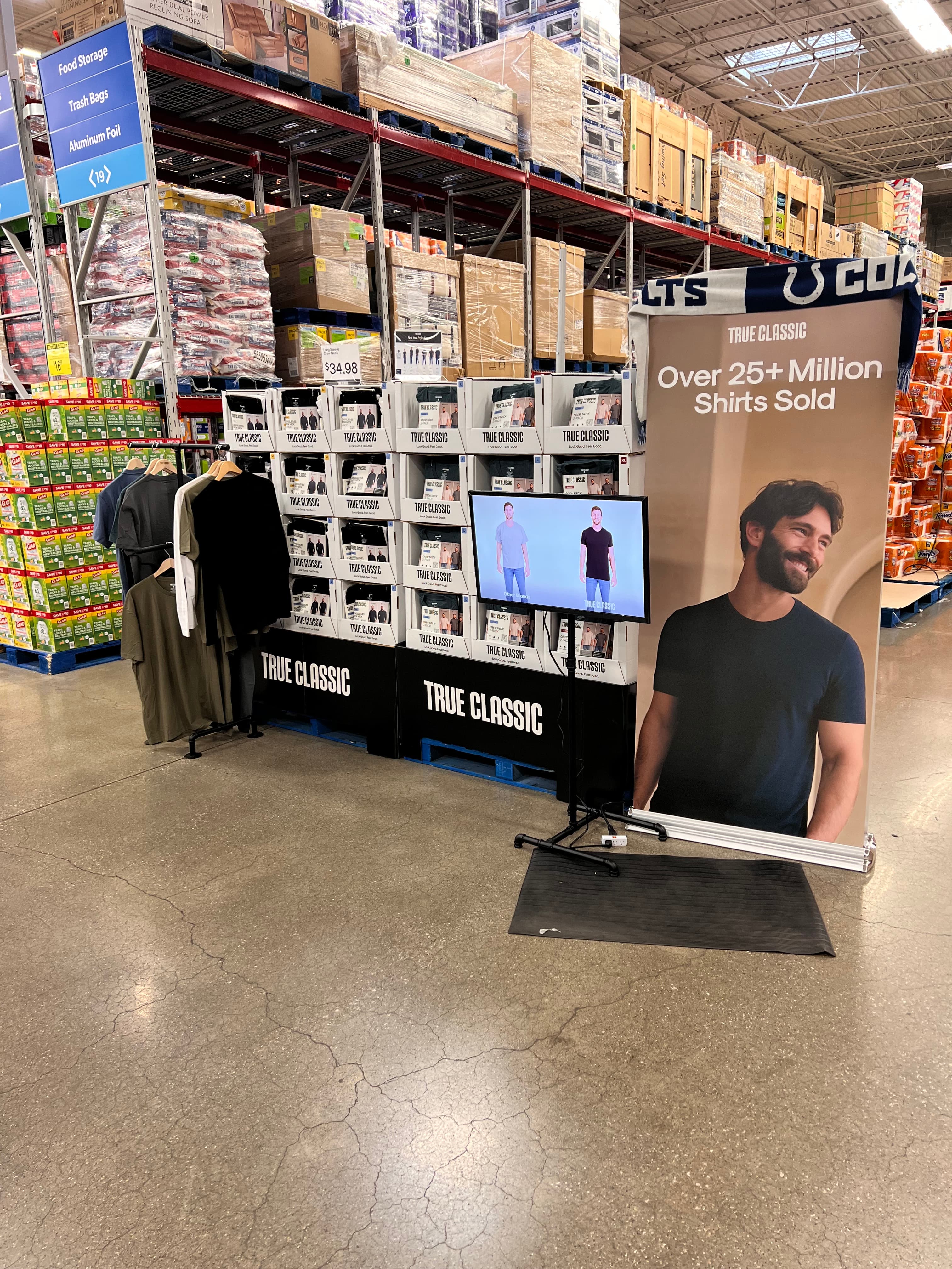 True Classic Sales display