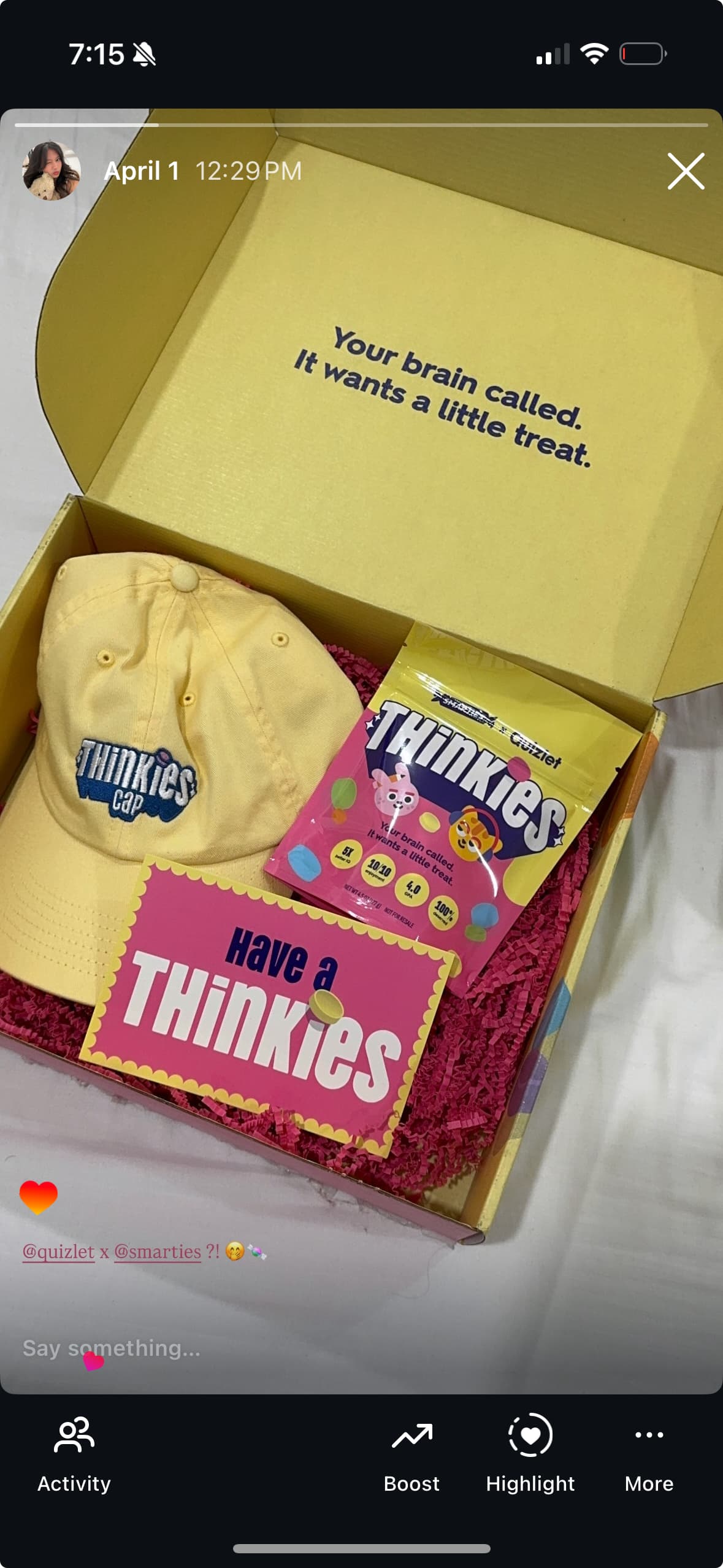 April Fool's IG Story