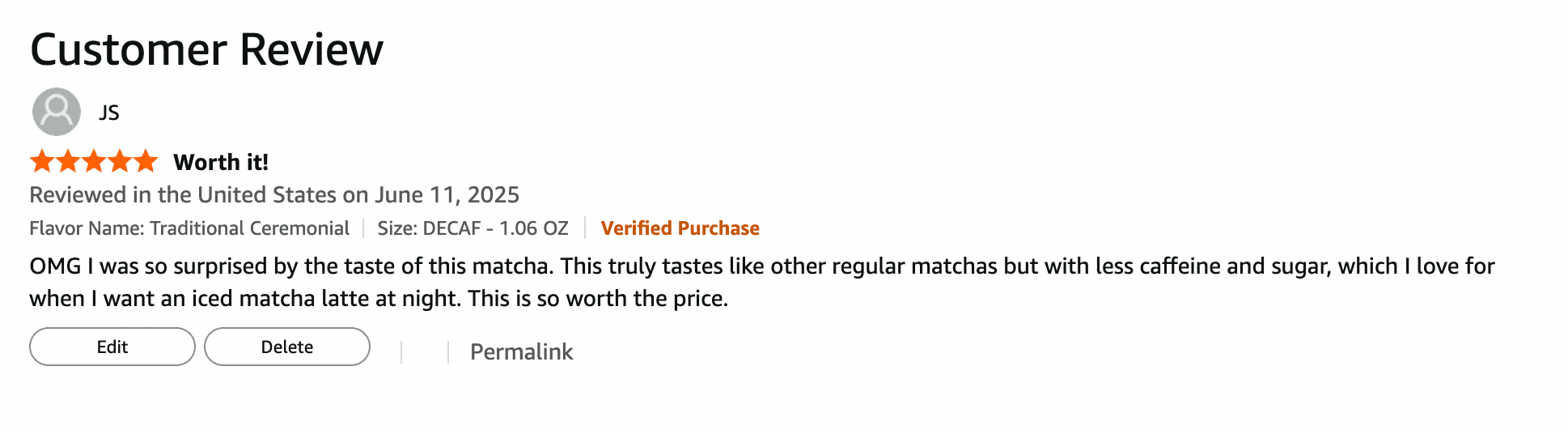 Amazon Review