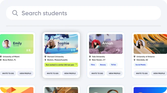 H\FC for brands — review applicants and profiles