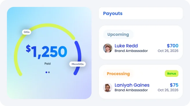 H\FC for brands — earnings and student payouts in one place