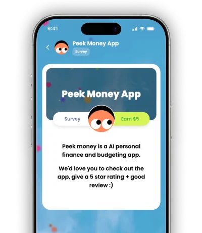 Product Feedback microGIG campaign on mobile